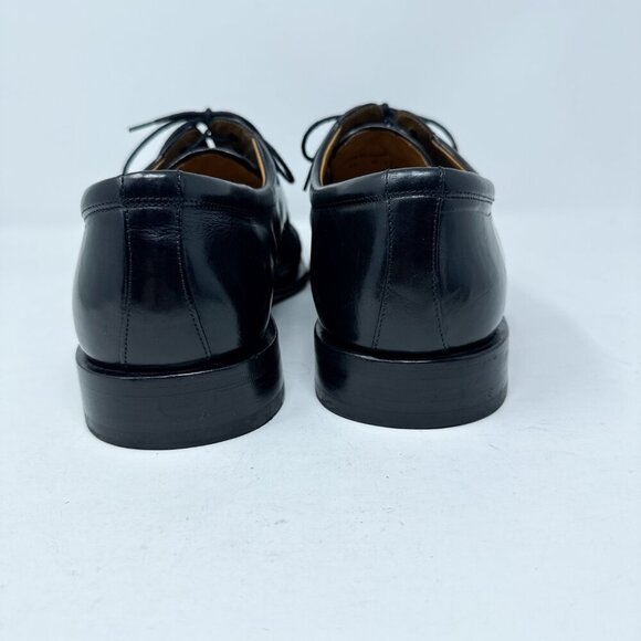 VTG RARE Mezlan Shoes Mens 13M Black Derby Leather Lace Up Cut Out Casual Dress - Picture 5 of 13